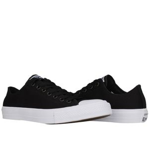 Converse Chuck Taylor II 2 Ox Black White Men 6.5 Women 8.5